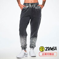 ZUMBA ズンバ 正規品 ウェア レディース スラウチパンツ ロング丈 裾ゴム デニム風 ダメージ風 イージー…