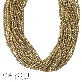 【待望の最新作】≪CAROLEE≫ キャロリー ブロンズ ゴールド パール 真珠 ネックレス Pearl Necklace (Bronze) レディース ギフト ラッピング
