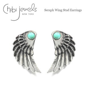 yēׁzchibi jewels `rWGY^[RCY AeB[NH Vg̗ HtFU[ Vo[X^bYsAX Seraph Wing Stud Earrings (Silver) fB[X Mtg