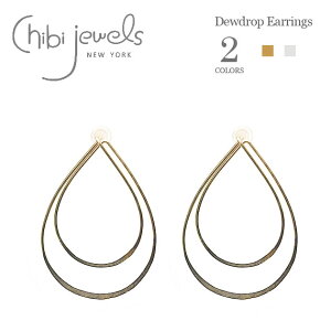 �yCLASSY �G���f�ځz��chibi jewels�� �`�r�W���G���Y �S2�F �_�u�� �e�B�A�h���b�v �������^ �s�A�X Dewdrop Earrings (Gold/Silver) ���f�B�[�X �M�t�g ���b�s���O