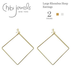chibi jewels `rWGYS2F ` XNGA t[vsAX Large Rhombus Hoop Earrings(Gold/Silver) fB[X Mtg bsO