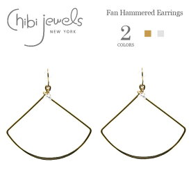 【CLASSY STORY 雑誌掲載】≪chibi jewels≫ チビジュエルズ 全2色 扇子 いちょう 扇形 天然石 ムーンストーン 小粒 フック ピアス (Gold/Silver) レディース ギフト