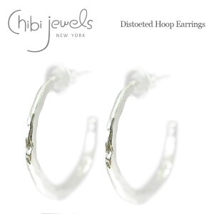 yēׁzchibi jewels `rWGYNtg c Vo[ t[vsAX Distoeted Hoop Earrings (Silver)fB[X Mtg bsO