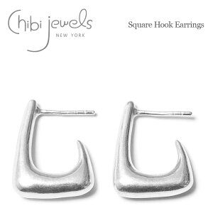 yJ񒅗pzyOggi Gfځzyēׁzchibi jewels `rWGY XNGA S[h t[v sAX Vo[ SV925 Square Hook Earrings (Silver) fB[X Mtg bsO