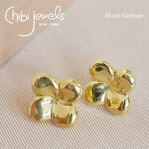 �yCLASSY �G���f�ځz�y�ē��ׁz��chibi jewels�� �`�r�W���G���Y �Ղ����� �Ԃт� �t�����[ �S�[���h �X�^�b�Y �s�A�X 14���d�グ Bloom Earrings (Gold) ���f�B�[�X �M�t�g ���b�s���O