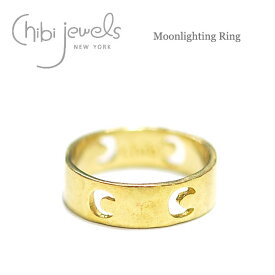 【再入荷】≪chibi jewels≫ チビジュエルズ 月 ムーン ライティング リング 指輪 Moonlighting Ring (Gold) レディース ギフト ラッピング