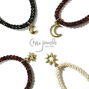 �y�y�V�����L���O���܁z�y�ē��ׁz��chibi jewels�� �`�r�W���G���Y �S4�F ���[�� �X�^�[ �~�b�h�i�C�g �R�[�h �u���X���b�g Midnight Cord Bracelet (Gold) ���f�B�[�X