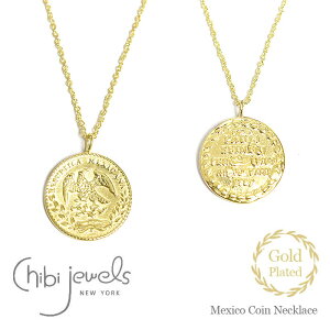 �yGISELe ���I �G���f�ځz�y�ē��ׁz��chibi jewels�� �`�r�W���G���Y ���L�V�R �R�C���l�b�N���X �Ñ� �����[�t �l�b�N���X �S�[���h 14���d�グ Ancient Mexico Coin Necklace (Gold) ���f�B�[�X �M�t�g ��