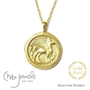 �yCLASSY Oggi LEE GISELe �G���f�ځz�y�ē��ׁz��chibi jewels�� �`�r�W���G���Y �n �E�} �z�[�X �R�C���l�b�N���X �l�b�N���X �S�[���h 14���d�グ �n���`�[�t �ߔN Horse Coin Necklace (Gold)