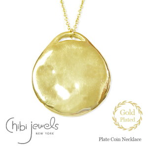 �yCLASSY GISELe LEE Oggi �G���f�ځz�y�ē��ׁz��chibi jewels�� �`�r�W���G���Y �v���[�g ���E���h �R�C���l�b�N���X ���_�� �l�b�N���X �S�[���h 14���d�グ (Gold)