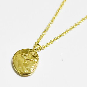 【待望の最新作】≪chibi jewels≫ チビジュエルズ 古代 ギリシャ イオニア コインネックレス ライオン レリーフ メダル ネックレス ゴールド 14金仕上げ Ionia Lion Coin Necklace (Gold)