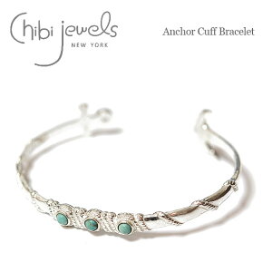 �y�ē��ׁz��chibi jewels�� �`�r�W���G���Y�d�A���J�[���`�[�t �^�[�R�C�Y �V���o�[ C�^�o���O�� Anchor Cuff Bracelet (Silver) ���f�B�[�X �M�t�g ���b�s���O