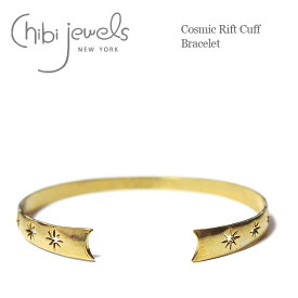 ≪chibi jewels≫ チビジュエルズ星モチーフ ゴールドバングル Cosmic Rift Cuff Bracelet (Gold) レディース ギフト ラッピング