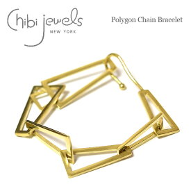 【再入荷】≪chibi jewels≫ チビジュエルズ多角形 ゴールド ブレスレット Polygon Bracelet (Gold) レディース ギフト ラッピング