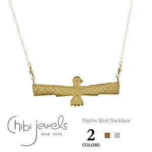 �yGINGER �G���f�ځz�y�ē��ׁz��chibi jewels�� �`�r�W���G���Y�S2�F �l�C�e�B�u�o�[�h �����`�[�t �l�b�N���X Native Bird Necklaces (Gold/Silver) ���f�B�[�X �M�t�g
