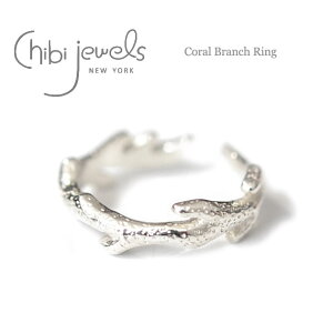 �yCanCam �G���f�ځz�y�ē��ׁz��chibi jewels�� �`�r�W���G���Y�X�胂�`�[�t C�^ 2WAY �����O �C���[�J�t �w�� �t�H�[�N�����O �I�[�v�������O Coral Branch Ring (Silver) ���f�B�[�X