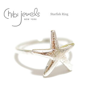 �y�ē��ׁz��chibi jewels�� �`�r�W���G���Y �� �ЂƂ� ���`�[�t �����O �w�� �V���o�[ SV925 Starfish Ring (Silver)