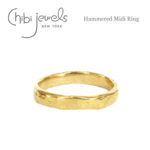 �y�ē��ׁz��chibi jewels�� �`�r�W���G���Y�n���}�[�h �S�[���h �~�f�B�����O �t�@�����W�����O �֐߃����O �s���L�[�����O Hammered Midi Ring (Gold) ���f�B�[�X �M�t�g ���b�s���O