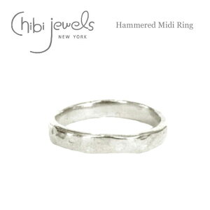 �y�ē��ׁz��chibi jewels�� �`�r�W���G���Y �n���}�[�h �V���o�[ �s���L�[ �����O �~�f�B�����O �t�@�����W�����O �֐߃����O �w�� SV925 Hammered Midi Ring (Silver) ���f�B�[�X