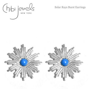 �ySTORY �G���f�ځz�y�ē��ׁz��chibi jewels�� �`�r�W���G���Y�{�w�~�A�� ���z���� �T�[�N�� �V���o�[ �X�^�b�Y�s�A�X Solar Rays Burst Earrings (Silver) ���f�B�[�X �M�t�g ���b�s���O