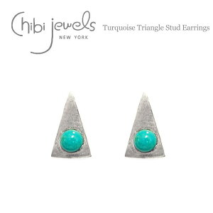 yēׁzytCOZ[ 20OFFzchibi jewels `rWGY{w~A gCAO ^[RCY Vo[X^bYsAX Turquoise Triangle Stud Earrings (Silver) fB[X Mtg b
