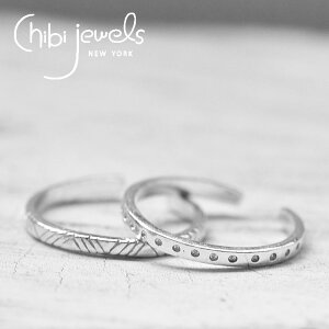 �y�ē��ׁz��chibi jewels�� �`�r�W���G���Y �S2�f�U�C�� �g���C�A���O�� �h�b�g �͗l ���`�[�t �V���o�[ C�^ 2WAY �����O �C���[�J�t �t�H�[�N�����O �I�[�v�������O SV925 Dots Ring Triangle (Silver)