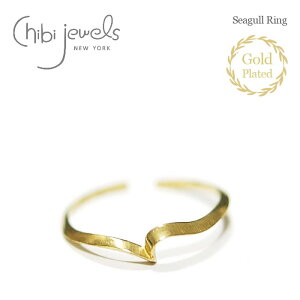�y�ē��ׁz��chibi jewels�� �`�r�W���G���Y �� �J���� ���`�[�t C�^ �����O �ɍ� �ؚ� �w�� �S�[���h 14���d�グ �t�H�[�N�����O �I�[�v�������O Seagull Ring (Gold) ���f�B�[�X