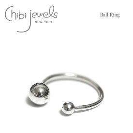 ≪chibi jewels≫ チビジュエルズ球体 ボール 粒 シルバー C型リング フォークリング オープンリング Ball Ring (Silver) レディース ギフト ラッピング