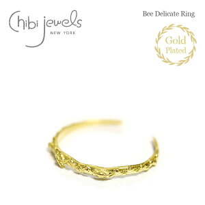 �y�ē��ׁz��chibi jewels�� �`�r�W���G���Y�����b�R �I �n�` ���`�[�t C�^ �����O �w�� 14���d�グ �t�H�[�N�����O �I�[�v�������O Bee Delica Ring (Gold)���f�B�[�X �M�t�g