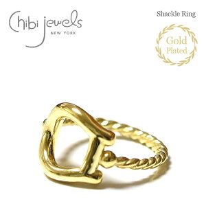 �y�\��̔� 5�����ׁz�y���I �G���f�ځz��chibi jewels�� �`�r�W���G���Y �z�[�X�V���[ �n�� ���b�L�[�`���[�� �K�^ �S�[���h �����O �w�� 14���d�グ �n���`�[�t �ߔN Shackle Ring (Gold) ���f�B�[�X