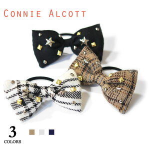 ��CONNIE ALCOTT�� �R�j�[ �I���R�b�g �S2�F �`�F�b�N �ӂ�ӂ� ���{�� �w�A�S�� �o���G�R�A Check Bow Hair Accessory (Annie) ���f�B�[�X �M�t�g ���b�s���O