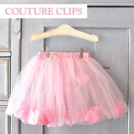 ≪COUTURE CLIPS≫ クチュール クリップス 花びら チュチュ スカート ピンク チュール バレエ ダンス 衣装 発表会 女の子 子供 70 80 1歳 2歳