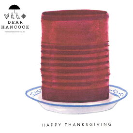 ≪Dear Hancock≫ ディア ハンコック大きな赤いケーキが存在感バツグン 感謝祭カード！ Happy Thanksgiving Card【楽ギフ_包装】【楽ギフ_メッセ入力】【代筆OK】【RCP】