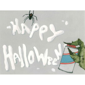 ≪Dear Hancock≫ ディア ハンコック悪魔怪物が文字をスプレー ハロウィンカード　ポストカード Happy Halloween Card【楽ギフ_包装】【楽ギフ_メッセ入力】【代筆OK】【RCP】