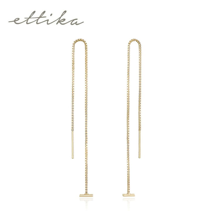 楽天市場】≪Ettika≫ エティカ 華奢 スレッド チェーン ピアス 