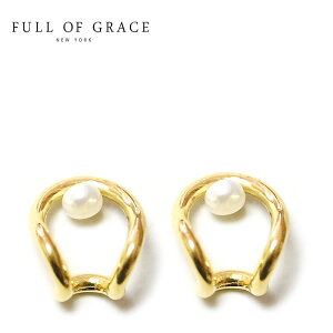 �y�Җ]�̍ŐV��z��FULL OF GRACE�� �t���I�u�O���C�X ���� �p�[�� �^�� ���Ԃ� �J�[�u �s�A�X Hanging Pearl Earrings (Gold) ���f�B�[�X �M�t�g ���b�s���O