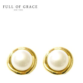 【待望の最新作】≪FULL OF GRACE≫ フルオブグレイス 真珠 パール スタッズ ピアス Braide Pearl Earrings (Gold) レディース ギフト ラッピング