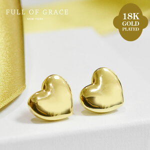 �yCLASSY GISELe �G���f�ځz�y�ē��ׁz��FULL OF GRACE�� �t���I�u�O���C�X �Ղ����� �n�[�g ���`�[�t �S�[���h �X�^�b�Y �s�A�X 18���d�グ �o���G�R�A Plump Heart Earrings (Gold) ���f�B�[�X