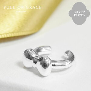 yҖ]̍ŐVzFULL OF GRACE tIuOCX Ղ { C[Jt Vo[ oGRA Tiny Bow Ear Cuff (Silver) fB[X Mtg bsO