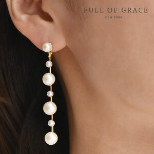 �y�Җ]�̍ŐV��z��FULL OF GRACE�� �t���I�u�O���C�X ���� �p�[�� �^�� �{�[�� �����O �s�A�X SWING PEARL EARRINGS (Gold) ���f�B�[�X �M�t�g ���b�s���O