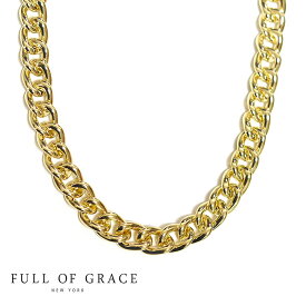 【滝沢カレンさん着用】【CLASSY Oggi STORY GISELe 雑誌掲載】≪FULL OF GRACE≫ フルオブグレイス ボリューム ゴールド チェーン ネックレス Chain Necklace (Gold) レディース ギフト ラッピング