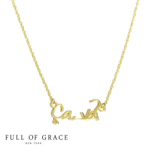 FULL OF GRACE tIuOCX bZ[W ^[  S cava T@ CH At@xbg tX lbNX French Letter Necklace (Gold) fB[X