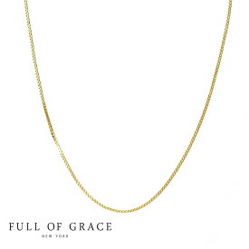 【待望の最新作】≪FULL OF GRACE≫ フルオブグレイス 華奢 極細 チェーン ネックレス シンプル Classic Chain Necklace (Gold)レディース ギフト ラッピング