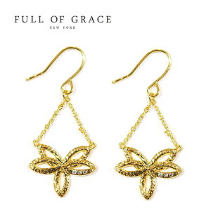 yēׁzFULL OF GRACE tIuOCX L[rbNWRjA  t[ `[t S[h sAX Gold Earrings (Gold) fB[X
