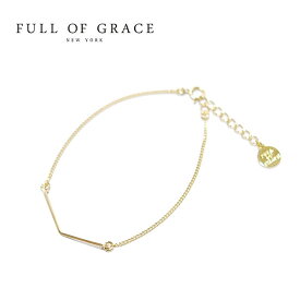 【楽天スーパーセール 50％OFF】≪FULL OF GRACE≫ フルオブグレイスゴールド ワイヤー V字チャーム ブレスレット Gold Charm Bracelet (Gold)レディース ギフト ラッピング