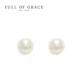 【再入荷】≪FULL OF GRACE≫ フルオブグレイス 真珠 パール スタッズ ピアス Small Pearl Earrings (Gold) レディース ギフト ラッピング