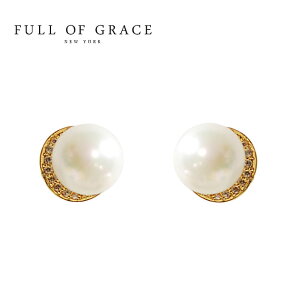 yēׁzFULL OF GRACE tIuOCX ^ p[  `[t L[rbNWRjA X^bY sAX Pearl CZ Earrings (Gold) fB[X Mtg bsO