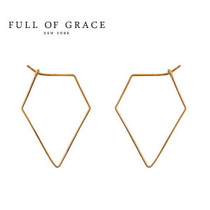 FULL OF GRACE tIuOCX Vv ܊p` _Ch `[t t[v sAX Dia Hoop Earrings (Gold)fB[X Mtg bsO