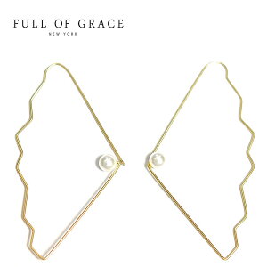 FULL OF GRACE tIuOCX ЂƗ ^ p[ t[v sAX@Cockle Shell Pearl Earrings (Gold)fB[X Mtg bsO