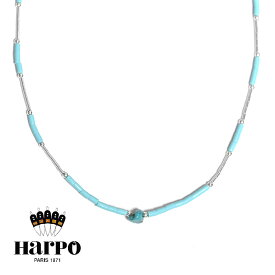 【再入荷】≪HARPO≫ アルポ (ハルポ) 小粒 天然石 ターコイズ シルバー ビーズ ネックレス SV925 Turquoise Necklace (Silver) レディース ギフト ラッピング